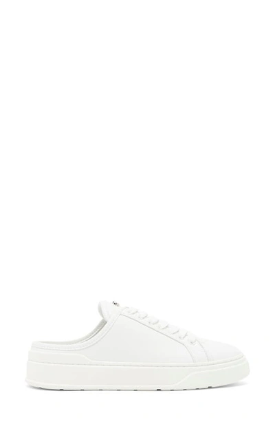 Stuart Weitzman Skater Mule Sneaker In White