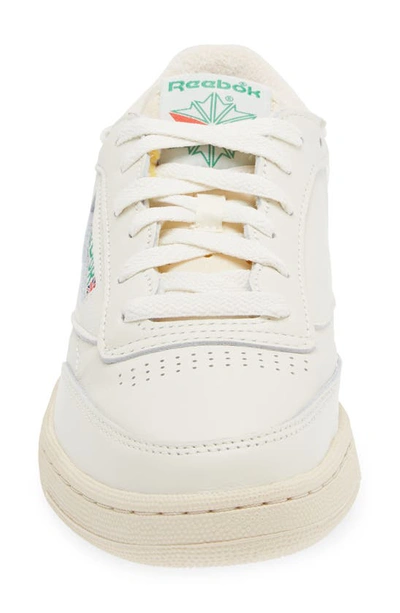 Reebok Club C 85 Vintage Leather Sneakers In Top-chalk/ Paperwhite/ Glen