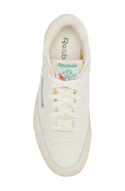 Reebok Club C 85 Vintage Leather Sneakers In Top-chalk/ Paperwhite/ Glen
