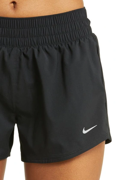 Shop Nike Dri-fit One Shorts In Black/ Reflective Silv