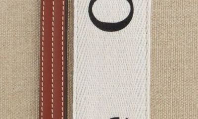 Chloé Chloe Women Multicolor Fabric Small Woody Shopping Bag In White - Brown 1