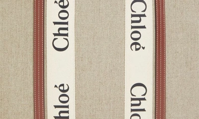 Chloé Woody Bag In White - Brown 1
