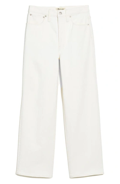 Shop Madewell Perfect Vintage Crop Wide Leg Jeans In Tile White