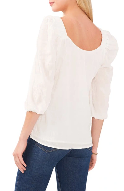 Shop Vince Camuto Puff Sleeve Blouse In New Ivory