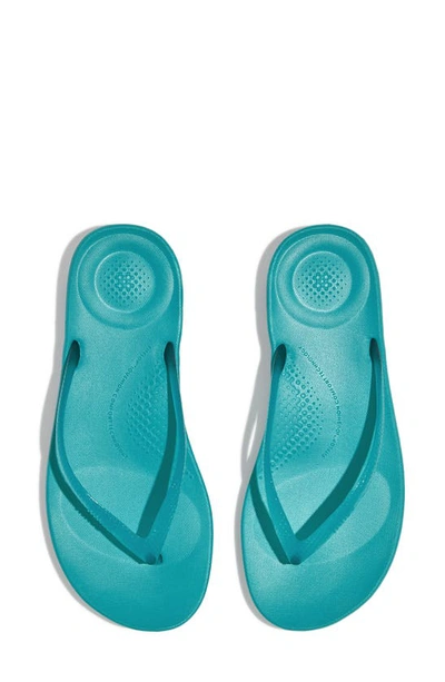 Shop Fitflop Iqushion Flip Flop In Tahiti Blue