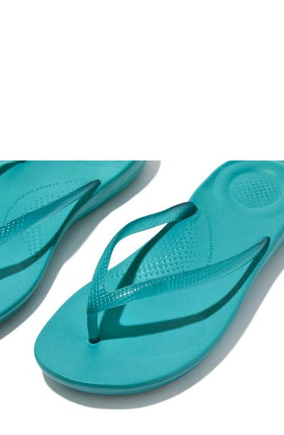 Shop Fitflop Iqushion Flip Flop In Tahiti Blue