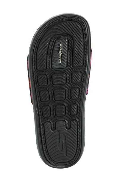 Shop Skechers X Dvf Hyper Slide Sandal In Black/ Multi
