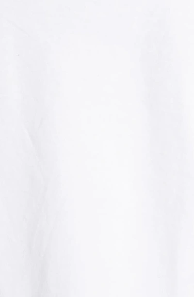 Isabel Marant Sebani Asymmetric Raw Edge Cap Sleeve Cotton Blouse In White