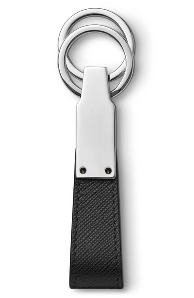 Montblanc Sartorial Keychain Black Color Art 114627 In Black