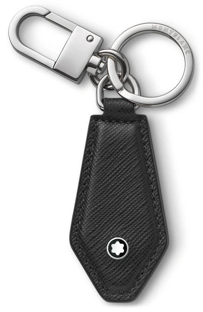 Montblanc Meisterstuck 4810 Leather Key Fob In Black