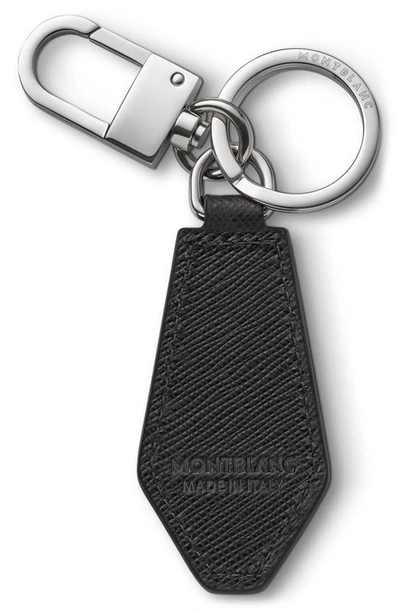 Montblanc Meisterstuck 4810 Leather Key Fob In Black