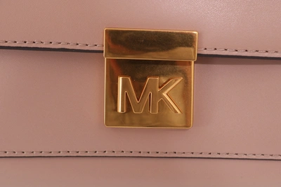 Shop Michael Kors Elegant Pink Leather Mindy Shoulder Women's Bag
