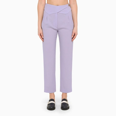 Shop Blazé Milano | Regular Lilac Trousers In Purple