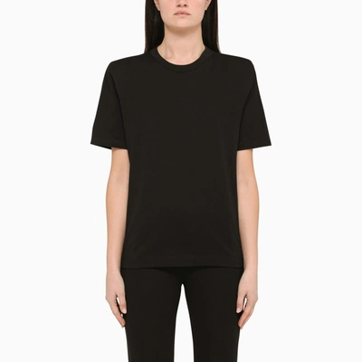 Shop Wardrobe.nyc Black T-shirt With Shoulder Pads