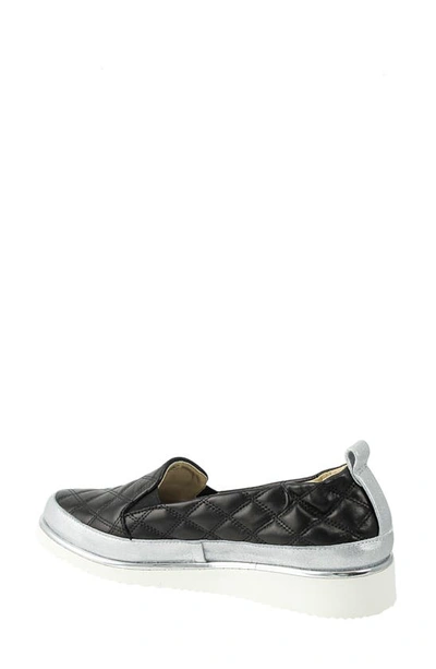 Shop Ron White Nellaya Quilted Slip-on Platform Sneaker In Onyx