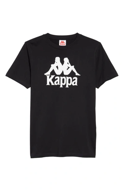 Shop Kappa 222 Banda Dave Graphic Tee In Black Jet