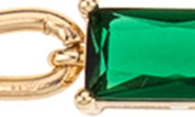 Ettika Set Of 2 Chain & Cubic Zirconia Anklets In Green