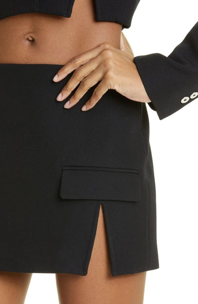 Shop Dion Lee Split Hem Skirt In Black