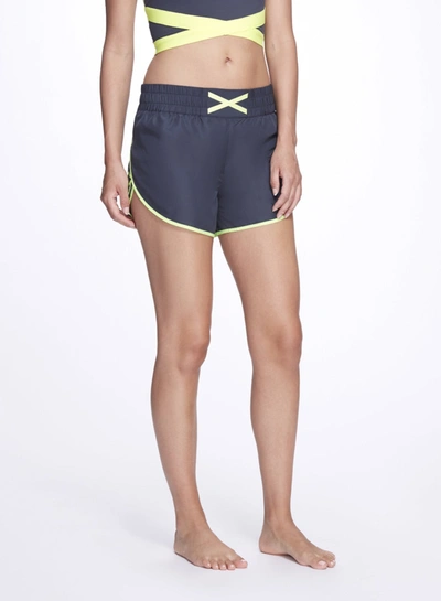 Shop Marchesa Althea Short In Charcoal