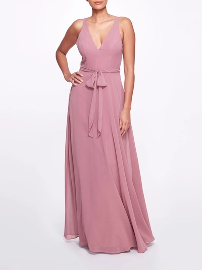 Shop Marchesa Aprilia In Mauve