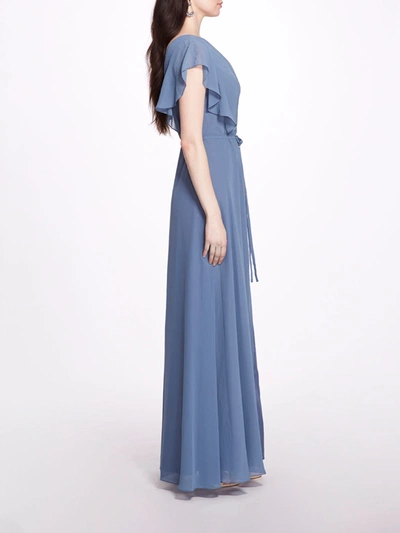 Shop Marchesa Cosenza In Slate Blue