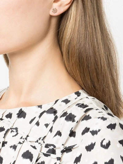 Marchesa Floral Trio Earrings Set In Gold