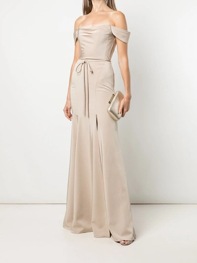 Shop Marchesa Rimini In Champagne