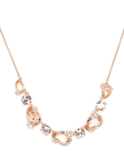Shop Marchesa Rose Gold Stone Necklace