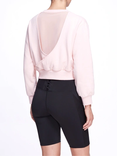 Shop Marchesa Wilma Sweatshirt In Blush