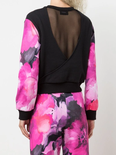 Marchesa Wilma Sweatshirt Printed In Raspberry Multi