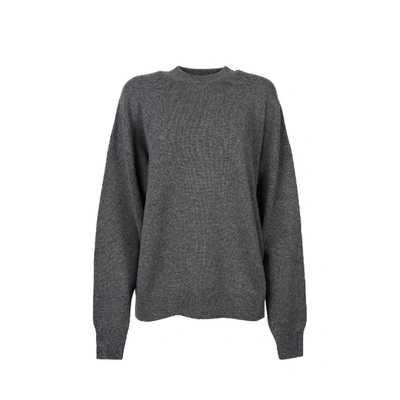Shop Balenciaga Oversized Cashmere Sweater In Gray