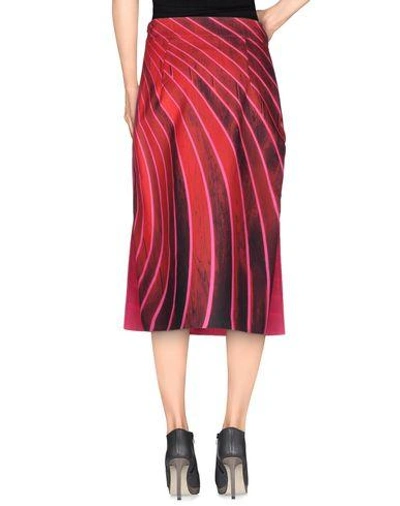 Shop Akris 3/4 Length Skirt In Fuchsia