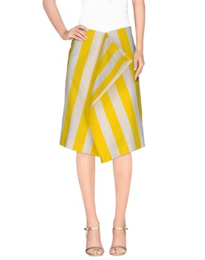 Jacquemus Knee Length Skirt In Yellow