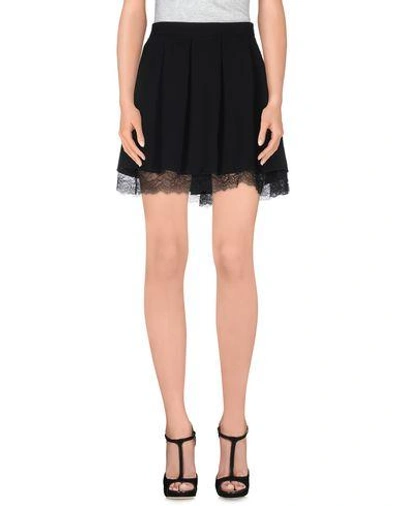 Shop Tru Trussardi Mini Skirt In Black
