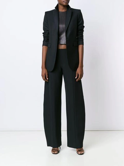 Shop Narciso Rodriguez Wide-leg Front Seam Trousers