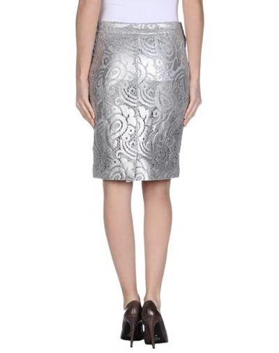 Shop Moschino Cheap & Chic Knee Length Skirt In Light Grey
