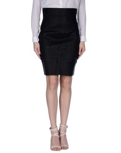 Pierre Balmain Knee Length Skirt In Black