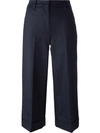 Moncler Cropped Wide Leg Trousers - Blue