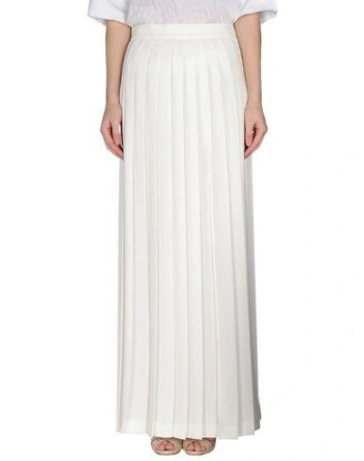 Shop Marco Bologna Maxi Skirts In White
