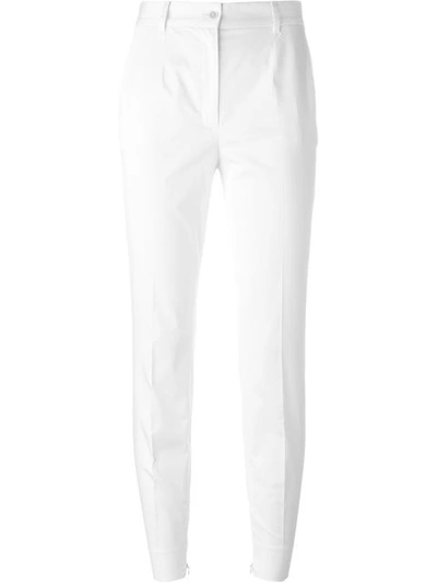 Dolce & Gabbana Sacred Heart Distressed Denim Jeans In White