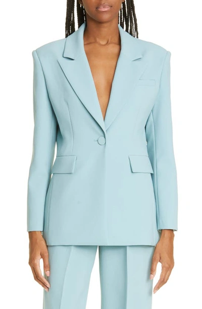 Shop Aknvas Taylor Single Button Jacket In Sky