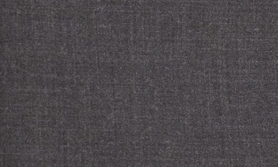 Hugo Boss Stretch Wool Blazer With Curved Lapels In Charcoal