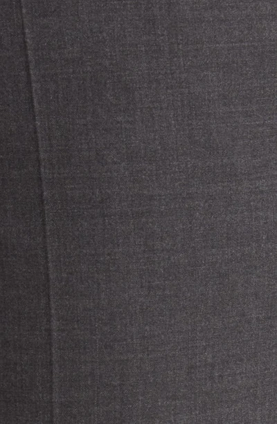 Shop Hugo Boss Tiluna Stretch Wool Slim Fit Trousers In Charcoal