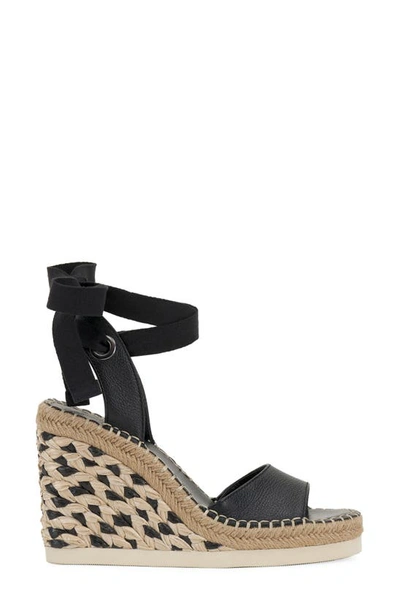 Shop Vince Camuto Bendsen Wedge Sandal In Black/ Natural