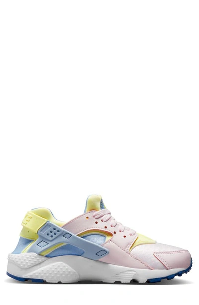 Shop Nike Huarache Run Sneaker In Pink/ Cobalt Bliss