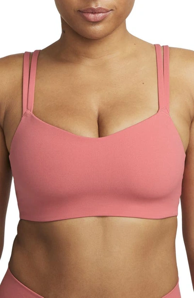 Women's Dri-Fit Alate Trace Light-Support Strappy Sports Bra from