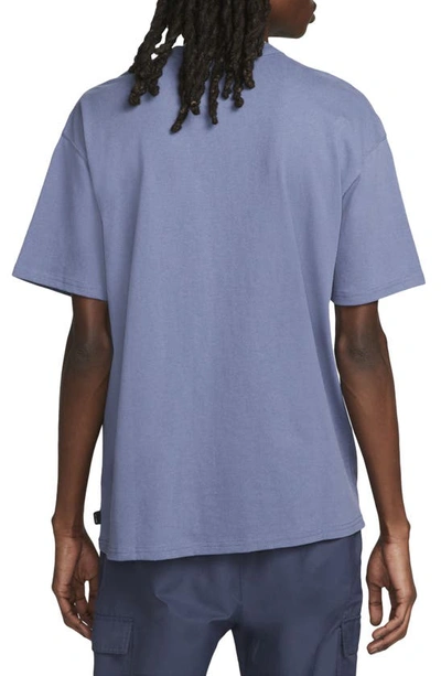 Shop Nike Premium Essential Cotton T-shirt In Diffused Blue