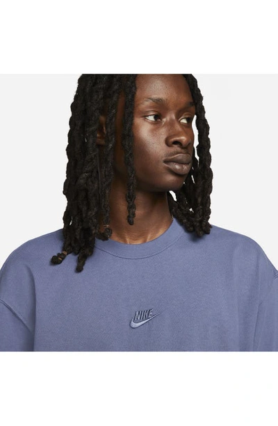 diffused blue nike shirt