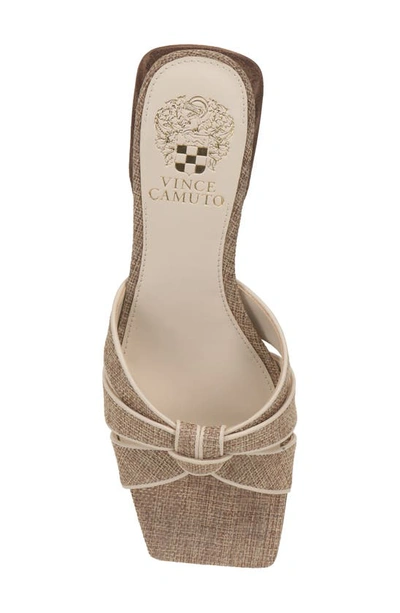 Shop Vince Camuto Selarin Knotted Slide Sandal In Natural Multi