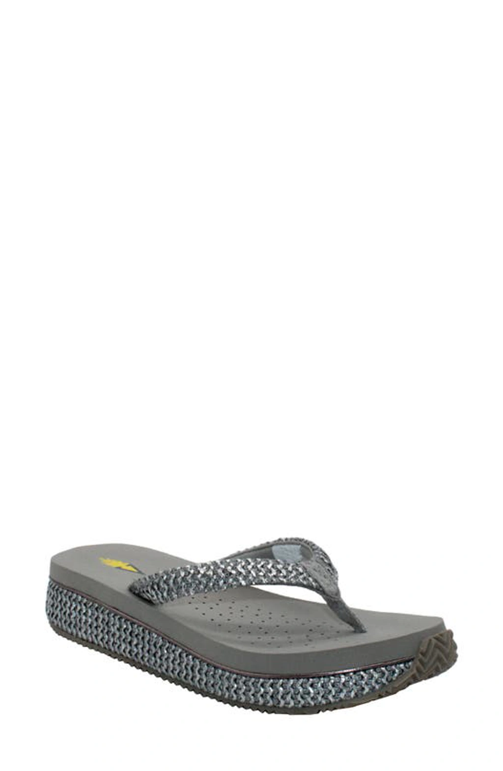 Volatile Palau Platform Flip Flop In Pewter ModeSens